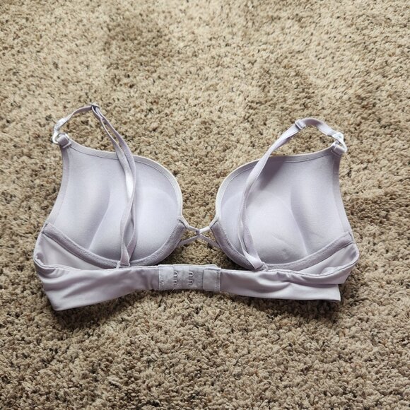 Victoria's Secret Purple Bombshell Plunge Rhinestone Push Up Bra - Picture 5 of 7